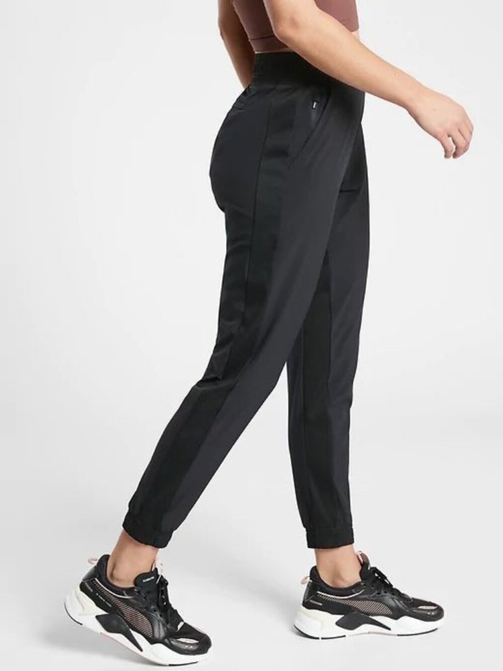 Athleta Legacy Mid Rise Jogger, black, medium